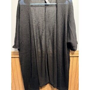 Honey Me Women’s Size Large Black Long Sleeves Open Front Cardigan